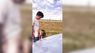 Sunnyskye, Getting Caught Sucking Cock By The Roadside Onlyfans Video Leaked