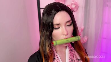 Sweetie Fox, Demon Slayer Kamado Nezuko Deepthroat Fucks Onlyfans Video Leaked