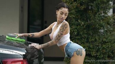 Bhad Bhabie, Sexy Ebony Babe Car Wash Tease Onlyfans Video Leaked