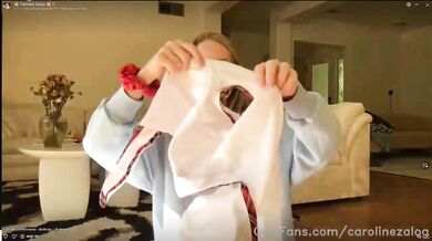 Caroline Zalog, Sexy Lingerie Try-On-Haul Livestream Onlyfans Video Leaked