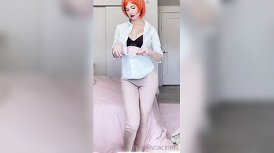 Amanda Cerny, Sexy Lingerie Striptease In Shirt Onlyfans Video Leaked