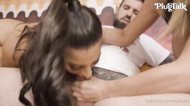 Lena The Plug, Sky Bri, Plugtalk, Hot Blonde Ffm Threesome During Adult Interview Onlyfans Video Leaked
