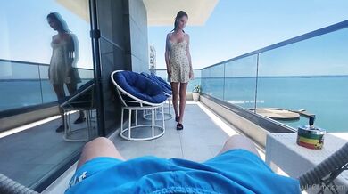 Nextdoornurs3, Sundress Blowjob Pov On The Balcony Onlyfans Video Leaked