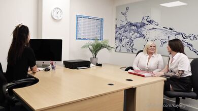 Kayleigh Davis, Three Lesbian Milfs Naughty Office Play Onlyfans Video Leaked