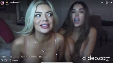 Lyna Perez, Two Lesbian Sluts Kissing On Livestream Onlyfans Video Leaked