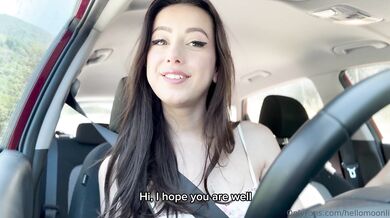 Hellomoonli, Hellolimoon, Fucking A Big White Dildo In The Car Onlyfans Video Leaked