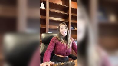 Christina Khalil, Sexy Lady Boss Striptease In Office Onlyfans Video Leaked