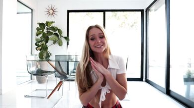 Caroline Zalog, Sexy Schoolgirl In Short Short Skirt Onlyfans Video Leaked