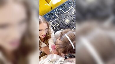 Sky Bri, Riley Reid, Two Horny Chicks Fucking Big Cock Pov Onlyfans Video Leaked