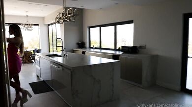 Caroline Zalog, Warm Pie And Striptease Show In Kitchen Onlyfans Video Leaked