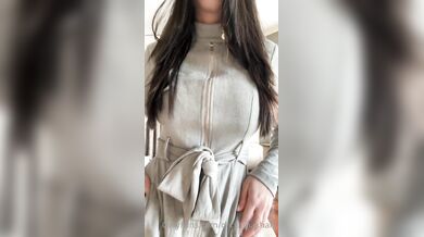 Christina Khalil, Red Strappy Lingerie Striptease Onlyfans Video Leaked
