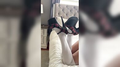 Christina Khalil, Naughty Schoolgirl Teasing In Bed Onlyfans Video Leaked