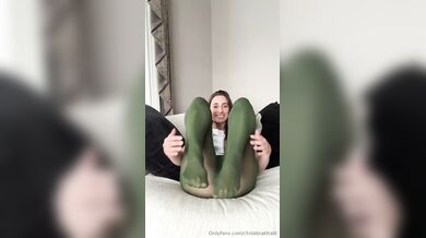 Christina Khalil, Sexy See-Through Pantyhose Tease Onlyfans Video Leaked