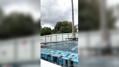 Natalie Roush, Sexy See-Through Mesh In The Pool Onlyfans Video Leaked