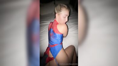 Therealbrittfit, Spider-Girl Riding A Big Cock Onlyfans Video Leaked