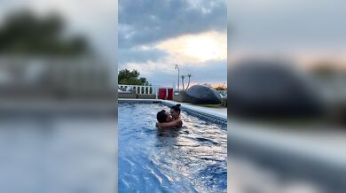 Danika Mori, Sucking Her Lovers Huge Cock In The Pool Onlyfans Video Leaked