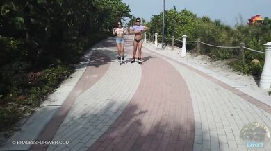 Lilykawaii, Braless Forver, Two Hot Chicks Flashing Their Tits On The Streets Onlyfans Video Leaked
