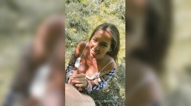 Aspen London, Sucking A Big Cock In The Open Fields Onlyfans Video Leaked