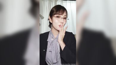Katsuki Ren, Hot Japanese Office Lady Fucking Dildo Onlyfans Video Leaked