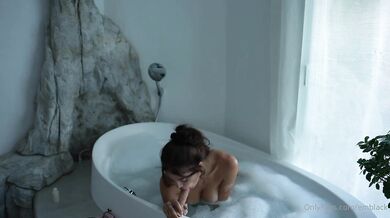 Emily Black, Hot Babe Bathtub Dildo Masturbation Onlyfans Video Leaked