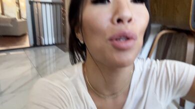 Asa Akira, Sucking Her Boyfriends Cock With Candy In Mouth Onlyfans Video Leaked