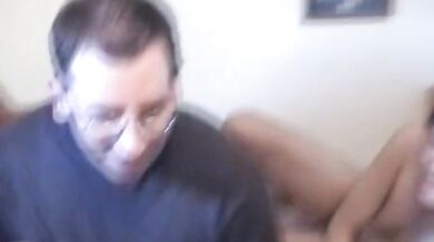 Cute Asian slut rides older guy’s face