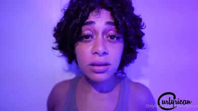 Thecurlyrican, Thicc Ebony Babe Gets Fucked By Neon Strapon Dildo Onlyfans Video Leaked