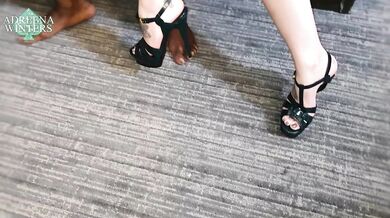 Adreena winters & Twerking Elle - BBC 3some