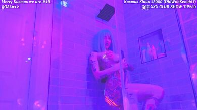 Kasara Wood, Neon Light Dildo Masturbation Livestream Onlyfans Video Leaked