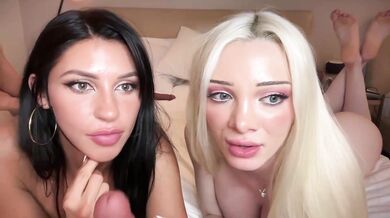 Bunnydollstella, Itskassielee, Two Beautiful Camgirls Sharing Dildo Onlyfans Video Leaked
