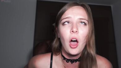 Stella Sedona × Tribal BBC - tella begged for this Garage creampie pounding