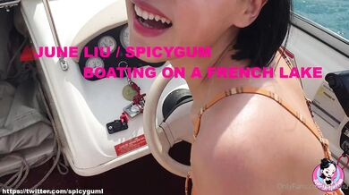June Liu, Naked Boating On A French Lake Onlyfans Video Leaked