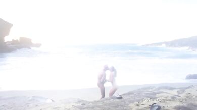 Lena Paul, Troy Francisco, Public Beach Sextape Onlyfans Video Leaked