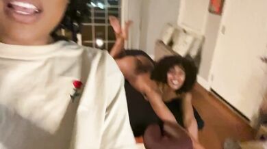 Ebony Threesome