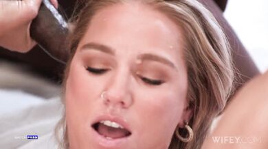 Wifey - Naughty Bonnie BBC 3some with two cum facial