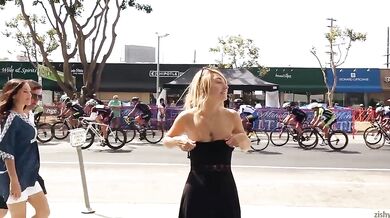 Lily Ivy, Flashing Her Tits In A Cycling Marathon Onlyfans Video Leaked