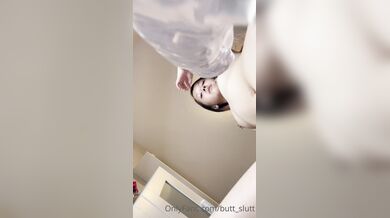 Butt_Slutt, Riding A Big Clear Dildo Bottom View Onlyfans Video Leaked