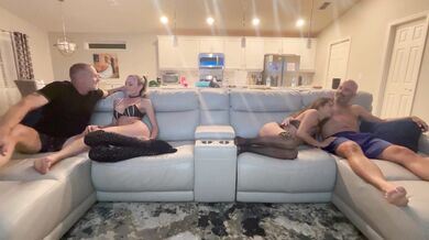 Misty Adams, Kennedy Marksen, First Time Foursome Swapping On The Couch Onlyfans Video Leaked