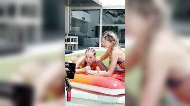 Sybil A, Katy Hollick, Two American Lesbian Sluts Fucking By The Pool Onlyfans Video Leaked