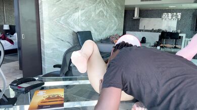 Aquazay × Nymph Candy - Licking Asian stepsis ass till she squirts