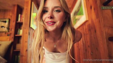 Caroline Zalog, Sexy See-Through Gown Try-On Tease Onlyfans Video Leaked