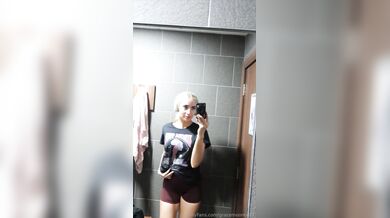 Grace Moore, Fit Blonde Teen Bathroom Striptease Onlyfans Video Leaked