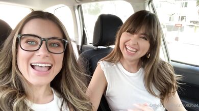 Riley Reid, Lana Rhoades, Two Hot Models Tits Out Mukbang In The Car Onlyfans Video Leaked