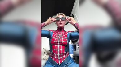 Kirstentoosweet, Sexy Spider-Girl Striptease Onlyfans Video Leaked