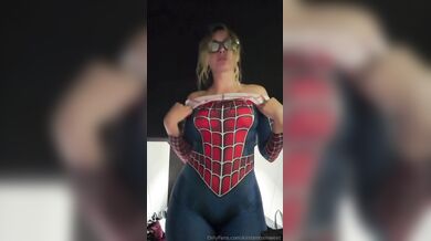 Kirstentoosweet, Sexy Spider-Girl Striptease Onlyfans Video Leaked