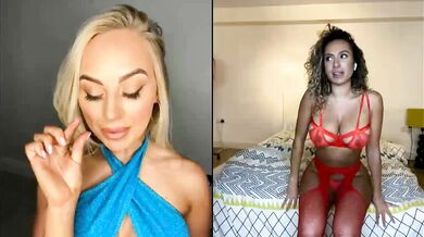 Rhiannon Blue, Toni Camille, Two Hot Chicks Face Timing Each Other Onlyfans Video Leaked