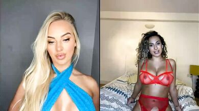 Rhiannon Blue, Toni Camille, Two Hot Chicks Face Timing Each Other Onlyfans Video Leaked