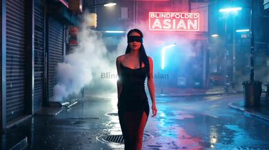 Blindfoldedasian - FIRST TIME IM WITH A FEMALE - FMF