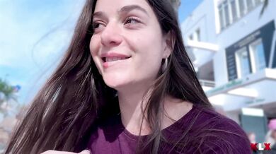 Kink Lovers, Hot Chick Walking Around Town After A Facial Onlyfans Video Leaked