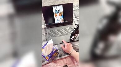 Amouranth, Fantasy Redhead Babe Blue Lingerie Riding Your Cock Onlyfans Video Leaked
